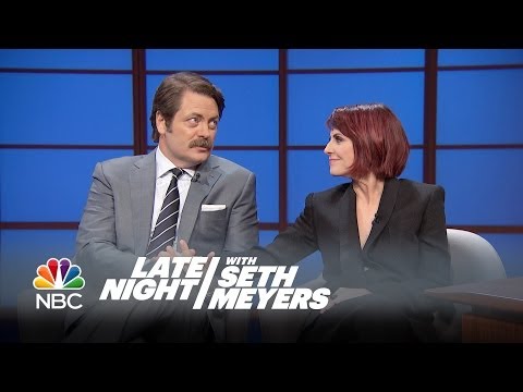 Nick Offerman and Megan Mullally Interview, Pt. 2 - Late Night with Seth Meyers