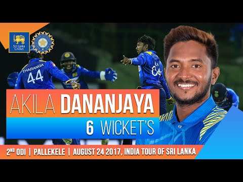 Akila Dananjaya's magical six-wicket haul | India tour of Sri Lanka 2017