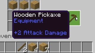 How to Make a Wooden Pickaxe