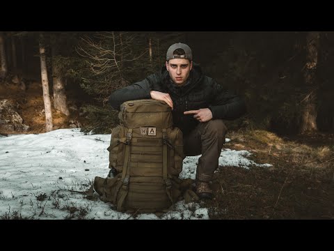 Meine Ausrüstung für 24H Biwak im Winter - Rucksack Inhalt Packliste für Übernachtung im Wald - Gear