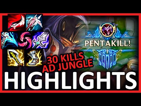 Oneshot Duskblade AD Shaco Pentakill and carries 1v9 - S13 OTP SHACO HIGHLIGHTS