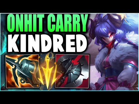 Onhit Carry Kindred Can Melt Anyone In Seconds! (Shred Everyone With Ease) - League Of Legends
