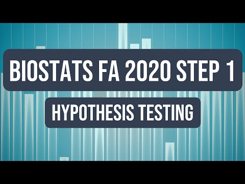 Biostatistics: Hypothesis Testing | USMLE Step 1 Crash Course (FA 2020)