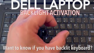 DELL: Turn on backlit keyboard in BIOS & Check if you have backlight enabled feature