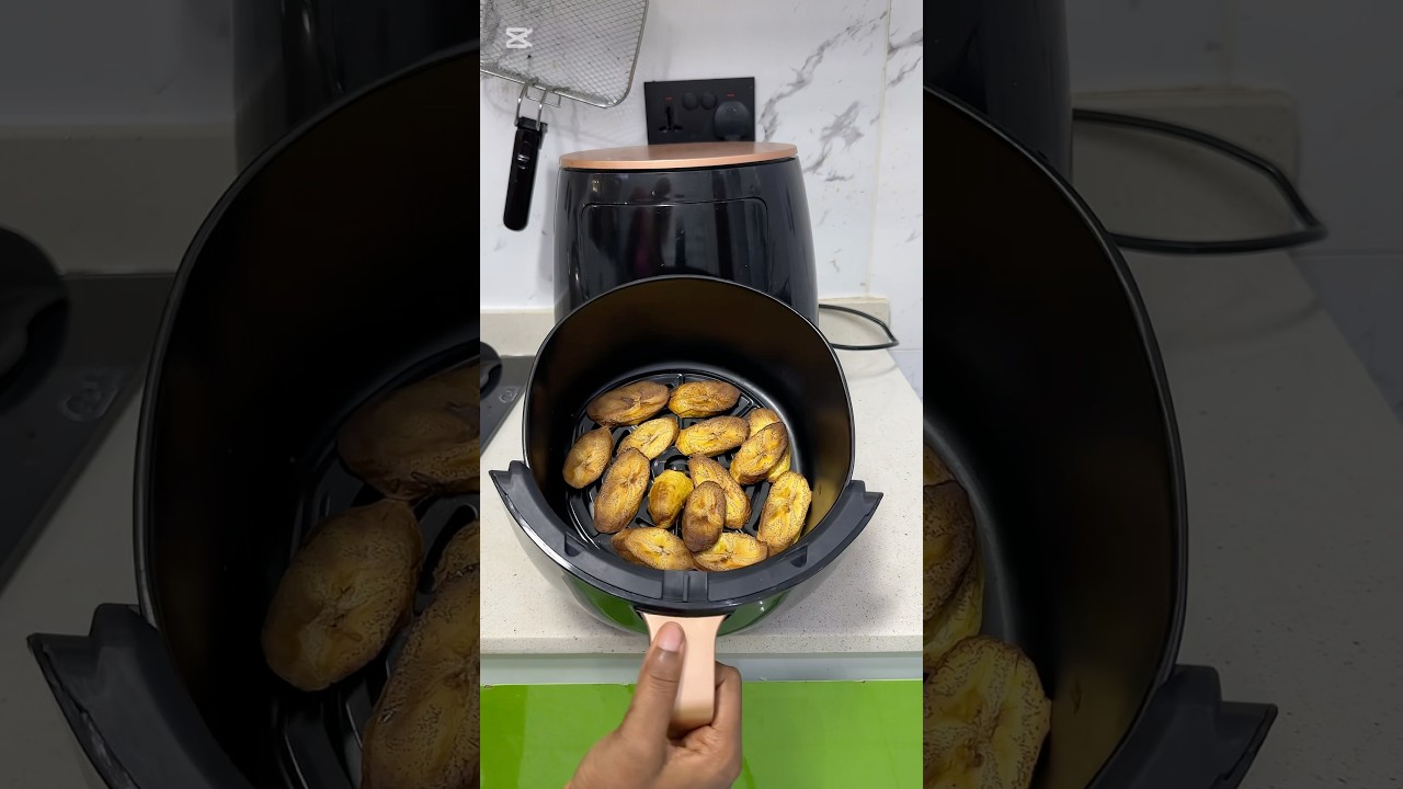 AIR FRIED PLANTAIN USING SILVER CREST AIR FRYER.   #kitchen #food