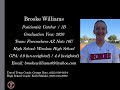 Brooke Williams Softball Skills Video - 2020 Catcher 1B