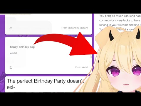 Vedal Wishes Cerber A Happy Birthday