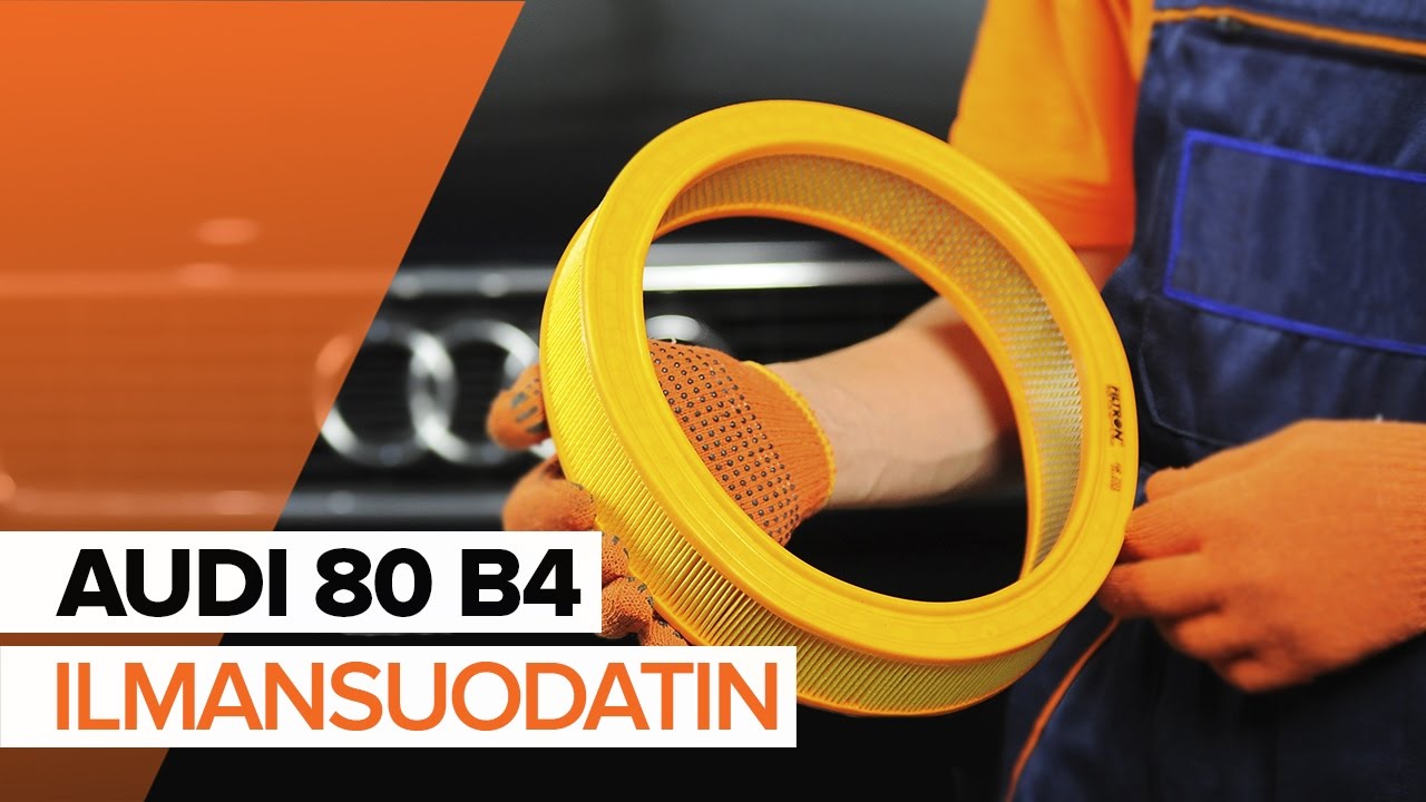 Kuinka vaihtaa ilmansuodattimen Audi 80 B4-autoon – vaihto-ohje