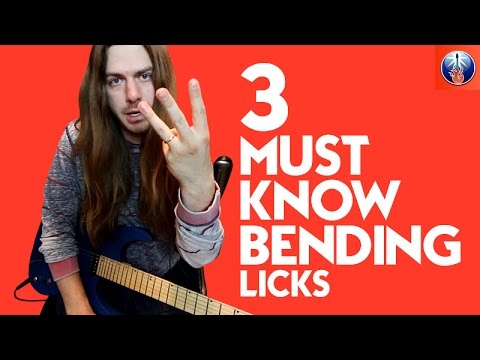 3 Must Know Bending Licks - Easy Classic Licks with Note Bending