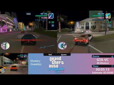 GTAMarathon 2019: Cloned - Grand Theft Auto: Vice City - All Missions - RoK vs. iguana