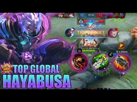 HAYABUSA BEST BUILD AFTER UPDATE ( TRY THIS ) | TOP GLOBAL HAYABUSA GAMEPLAY - MLBB