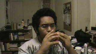 Via Dolorosa on purple clay ocarina