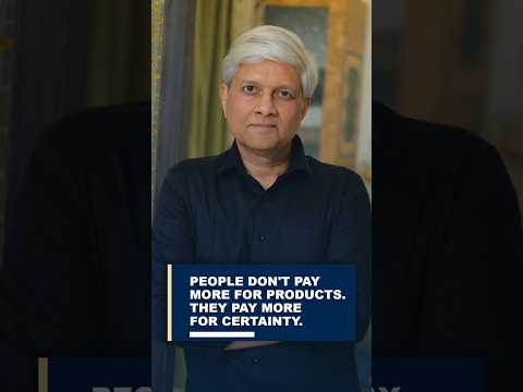 People don't pay more for products. They pay more for certainty.
