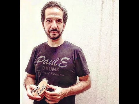 PaulE Drums 'The Art Of Percussion' Min-E 'Pro' Basswood Jingle Block with hihat clutch Oil Rubbed image 5