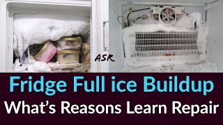 Fridge ice buildup Refrigerator not cooling evaporator coil freezing up how many Reason Repair Learn