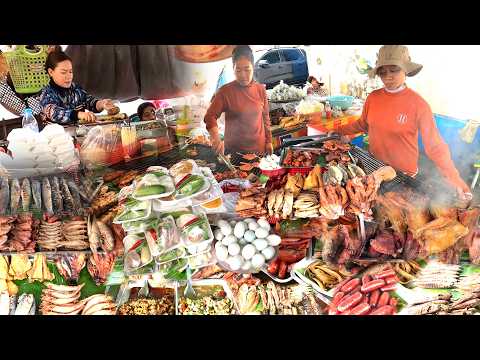 OMG! CAMBODIAN Street Food Tour - Walking Tour in Boeung Trabek Market @ Best Cheap & Delicious Food