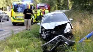 preview picture of video '140808 - Trafikolycka i Bergvik'
