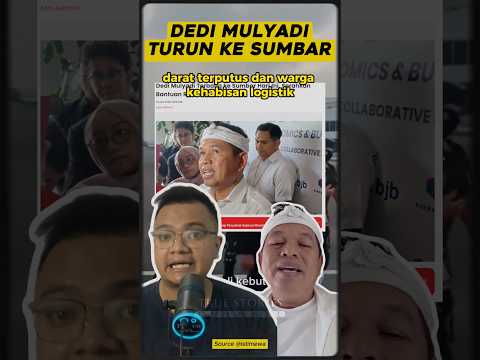 GERCEP! Dedi Mulyadi Turun ke Sumatera Barat, Bawa Bantuan Sampai dalam Hitungan Jam!