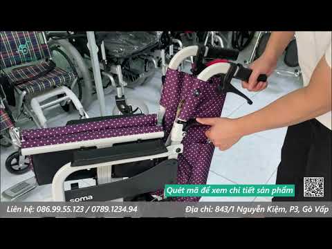 Xe Lăn Du Lịch Cao Cấp Soma 215 | Xe Lăn Gấp Gọn Đi Du Lịch, Đi Khám Bệnh | Siêu Thị Xe Lăn