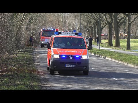 [Kolonnen Fahrt] FF Gemeinde Heikendorf mit einem Teil der 3 SanGr und der Führungsgruppe Kreis Plön
