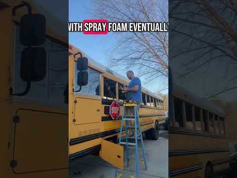 Bus conversion #bus #schoolbus #diy #restoration