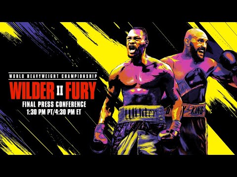 Watch – Deontay Wilder vs. Tyson Fury 2 Final Press Conference