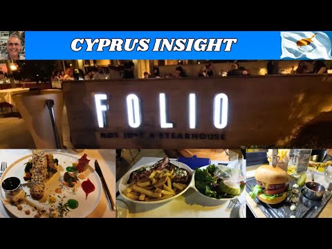 Folio Restaurant Protaras Cyprus - Fine Dining Affordable Prices.
