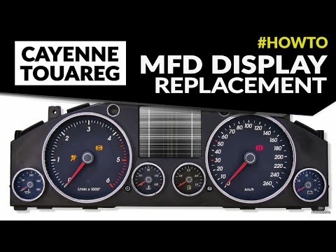 Porsche Cayenne and Volkswagen Touareg Mk1 instrument clusters faulty LCD colour display replacement