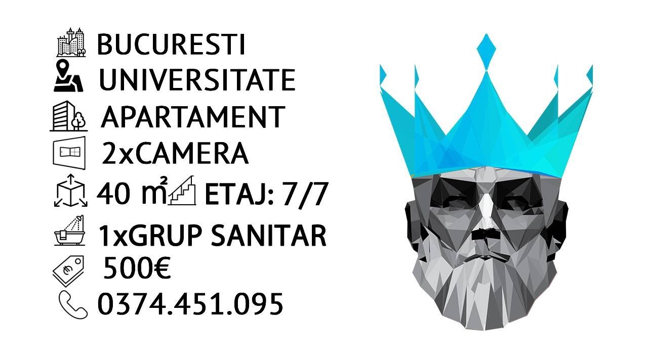 Tur video  Apartament 2 Camere Universitate Bucuresti