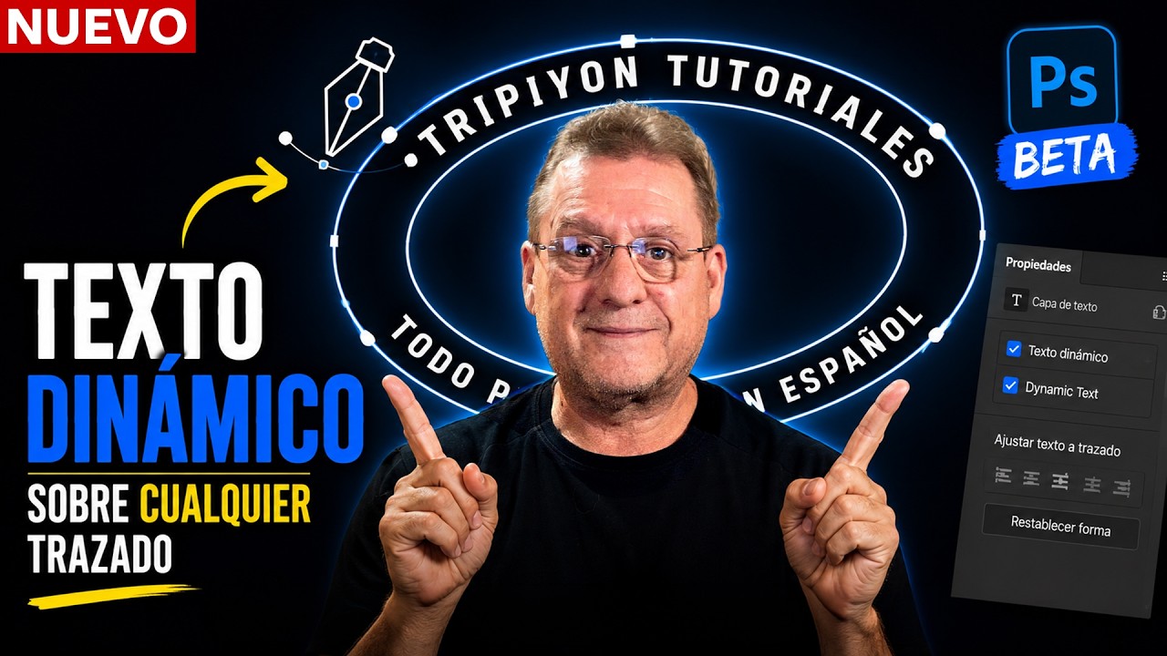 🤯 Photoshop adapta el TEXTO por TI… ¡y FUNCIONA de verdad!