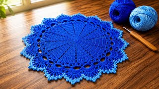 Easy Crochet Placemat Tutorial | crochet for beginners | beginner  Friendly | DIY Table Mat