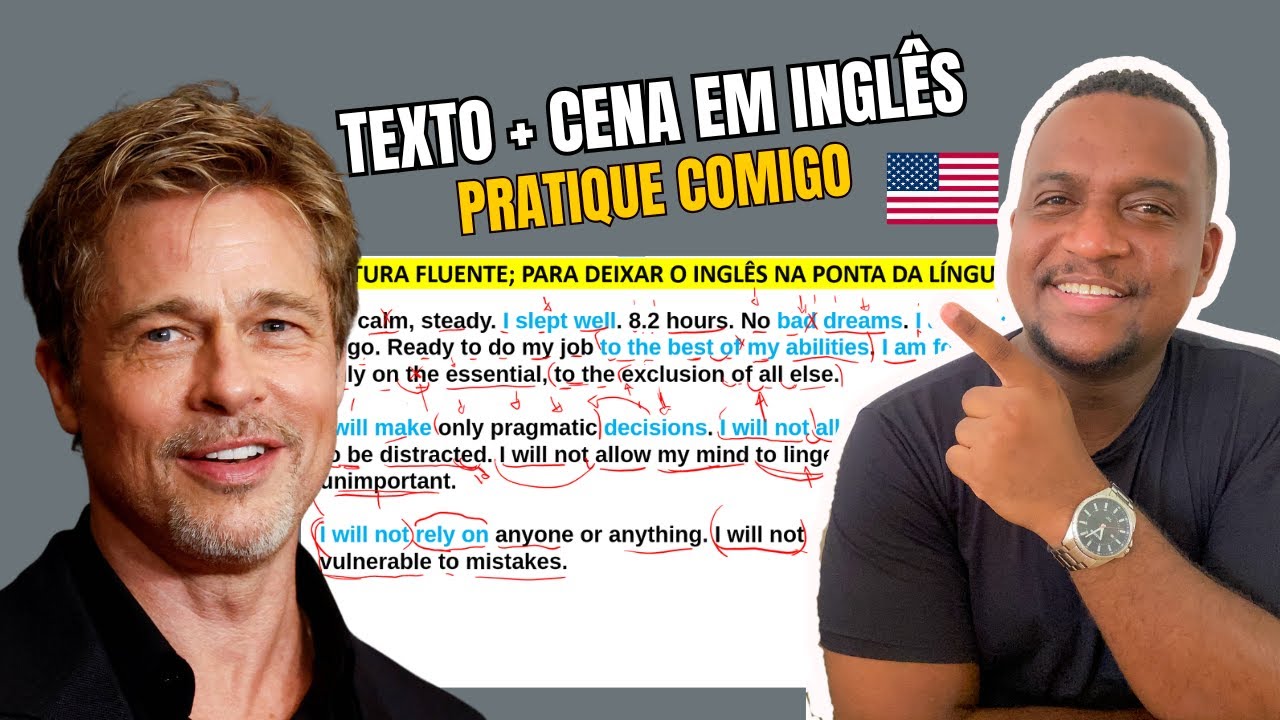 Leitura Guiada em Inglês: Frases Essenciais para Usar em 2025! (com o  Brad Pitt)