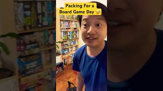 Packing For a Board Game Day 😅💚❤️🧡💛 #boardgames #tabletopgames #games