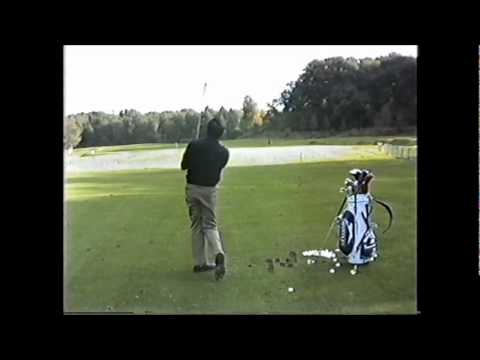 SEVE practicing his irons during the World Matchplay at Wentworth