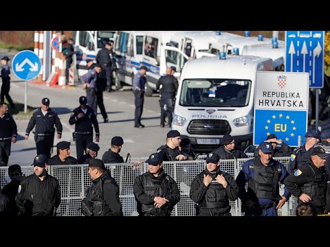 Concern for migrants as tensions rise and temperatures plunge on Bosnia-Croatia border