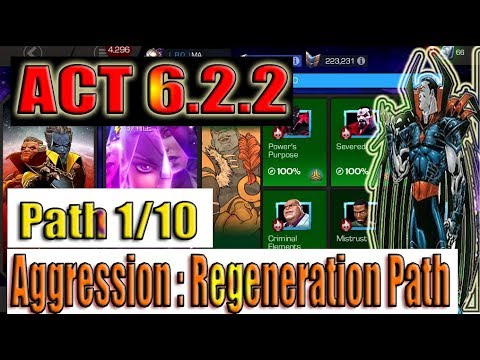 Act 6.2.2 Path 1/10 (Aggression:Regeneration) - Marvel Contest of Champions