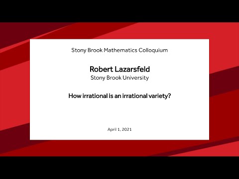 How irrational is an irrational variety? - Robert Lazarsfeld