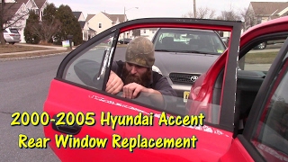 How to Replace a Rear Door Window on a 2000-2005 Hyundai Accent by @GettinJunkDone
