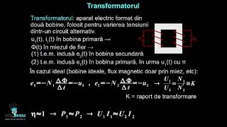 Curentul electric alternativ. Transformatorul.