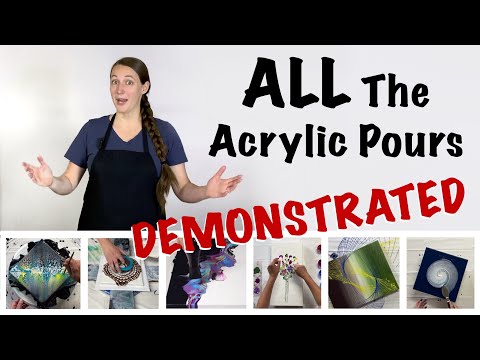 Let Me Show You ALL The Acrylic Pouring Techniques! Back to Basics With Fluid Art
