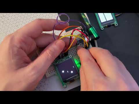 128x128 Monochrome OLED proto test!