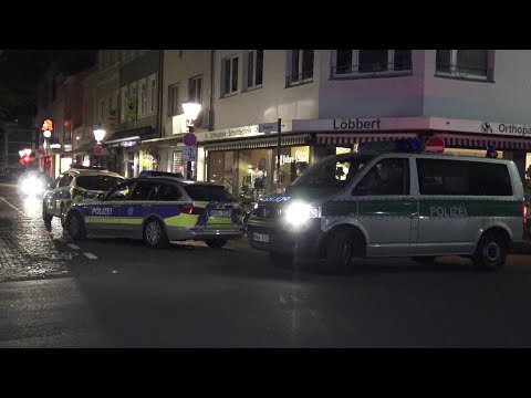 Polizei sucht mit Hubschrauber + Hunden nach flüchtigem Straftäter in Bonn-Kessenich am 15.05.20