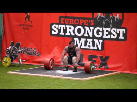 Eddie Hall lifts big at Europe's Strongest Man, Leeds 2014