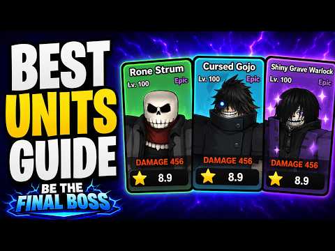 BEST UNITS GUIDE in BE THE FINAL BOSS Roblox