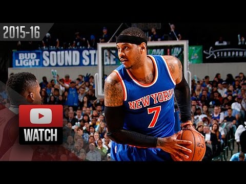 Carmelo Anthony Full Highlights at Mavericks (2016.03.30) - 31 Pts, 7 Reb