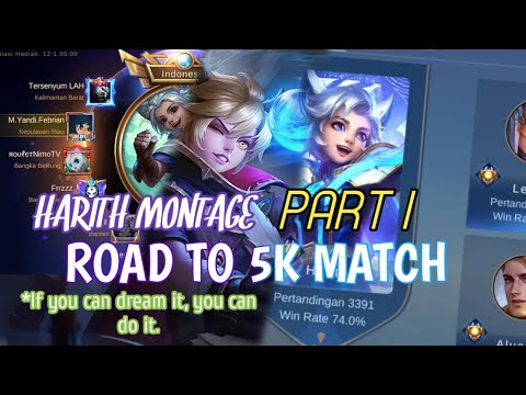 HARITH MONTAGE ROAD TO 5K MATCH #part1 | BY EX INDONESIA NO 2 HARITH