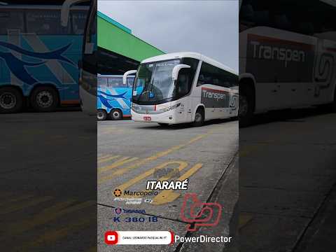 TRANSPEN DE SÃO PAULO PARA ITARARÉ 15:30 HORÁRIO #grupotranspen #bus #busologia #saopaulo#marcopolo