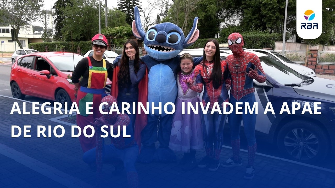 Alegria e carinho invadem a APAE de Rio do Sul