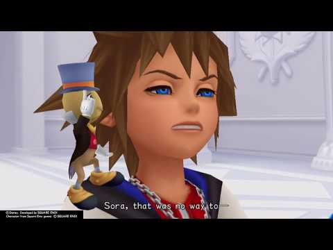 Kingdom Hearts Re:Chain of Memories (PS4) Cutscene #42 Sora snaps at Jiminy