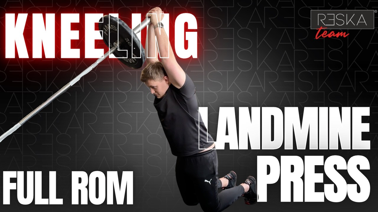 Kneeling landmine press full rom